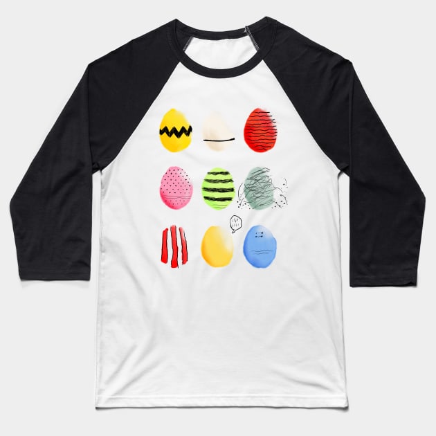 Li'l Eggs Baseball T-Shirt by m1a2